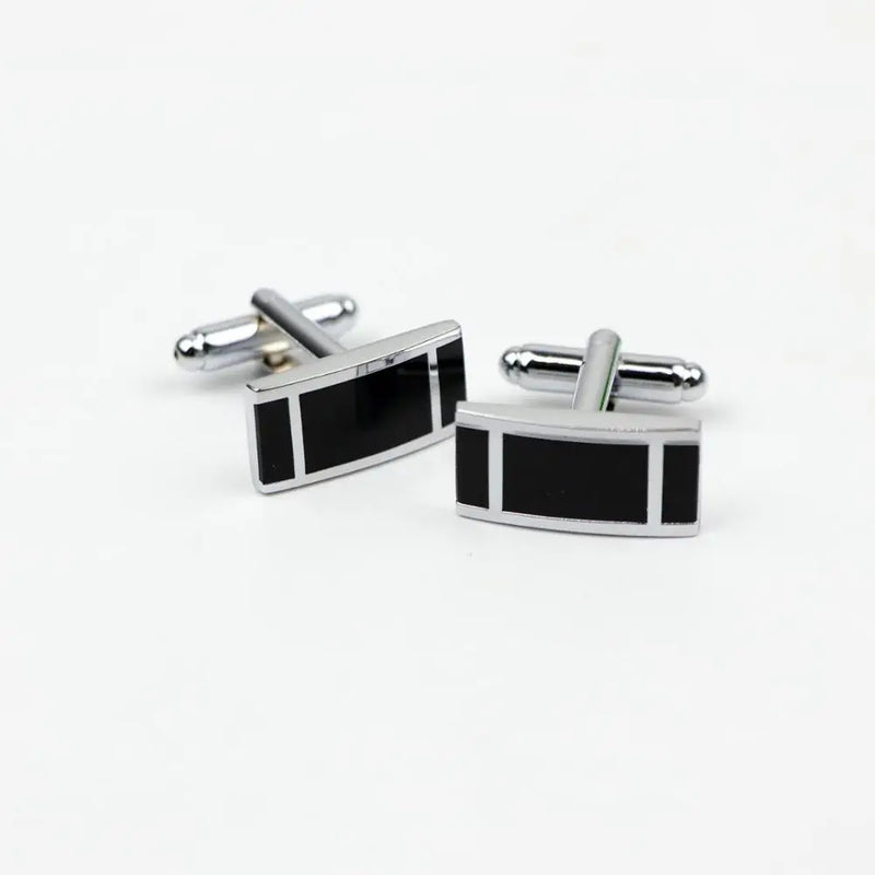Vintage Metal Cufflinks Square Round Cuff-link Men Sleeve Button