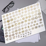Metal Deco Stickers Epoxy Resin Mold Filler 87HB