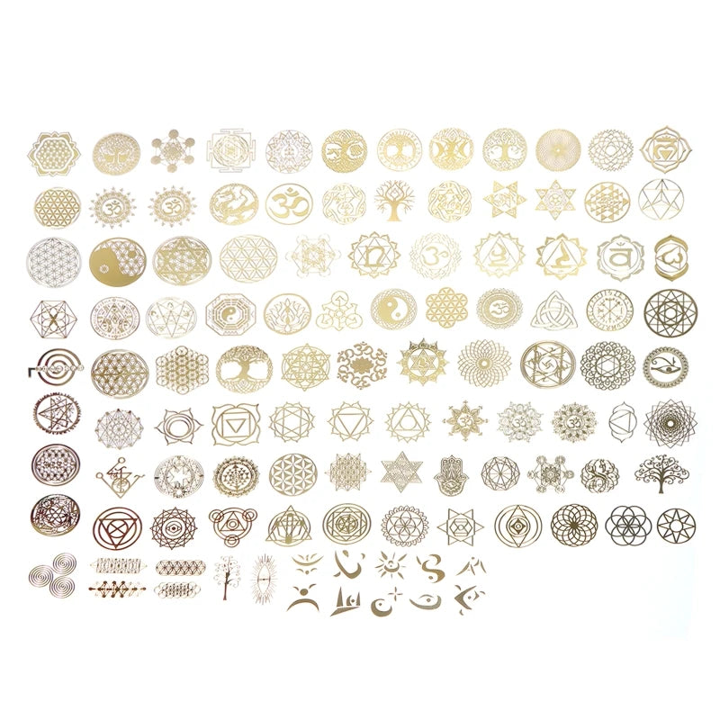 Metal Deco Stickers Epoxy Resin Mold Filler 87HB