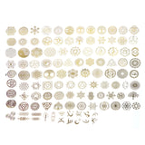 Metal Deco Stickers Epoxy Resin Mold Filler 87HB