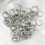 50Pcs Metal Earring Clasps French Lever Loop Round Jewelry DIY Making Accessory