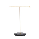 Metal Earring Display Stand Jewelry Organizer T-Bar Necklace Holder