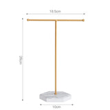 Metal Earring Display Stand Jewelry Organizer T-Bar Necklace Holder