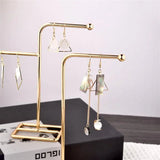 Metal Earring Display Stand Vintage Jewelry Shelf