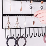 Metal Earring Jewelry Display Organizer Wall Hanging Jewelry Stand