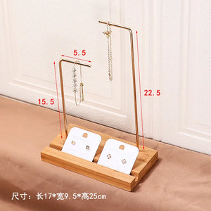 Metal Earring Rack Jewelry Display Stand Ring Shelf Earcard Store Display
