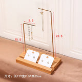 Metal Earring Rack Jewelry Display Stand Ring Shelf Earcard Store Display