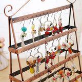 Metal Earring Storage Stand Holder Jewelry Display Rack Pendant Stand