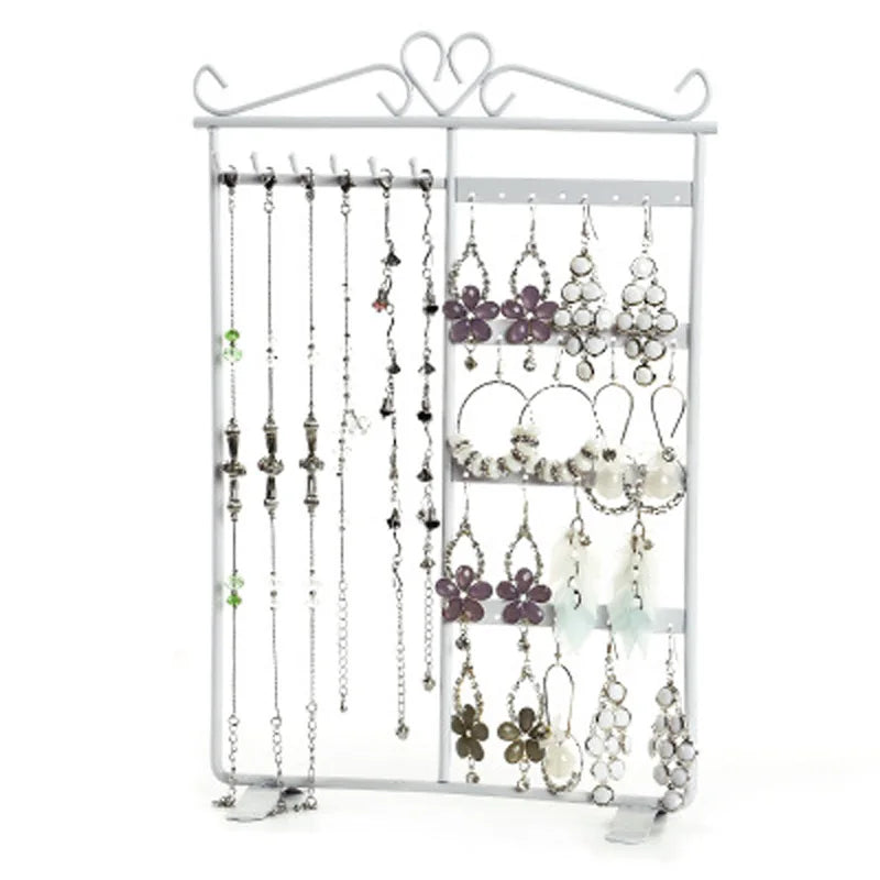 Metal Earrings Display Rack 32 Hole Jewelry Ear Hairy Storage