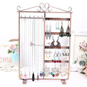 Metal Earrings Display Rack 32 Hole Jewelry Ear Hairy Storage
