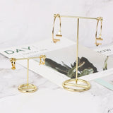Metal Earrings Holder T-Shaped Jewelry Display Stand