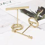Metal Earrings Holder T-Shaped Jewelry Display Stand