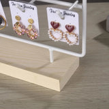 Metal Earrings Jewelry Display Stand Hook Up Organizer Rack Holder