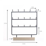 Metal Earrings Jewelry Display Stand Hook Up Organizer Rack Holder