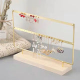 Metal Earrings Jewelry Display Stand Ear Studs Storage