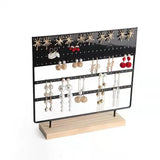 Metal Earrings Jewelry Display Stand Ear Studs Storage