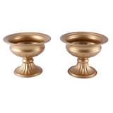 Metal Wedding Centerpieces Vase for Party Decoration, Trumpet Vase(Gold,2 PCS)