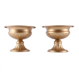 Metal Wedding Centerpieces Vase for Party Decoration, Trumpet Vase(Gold,2 PCS)