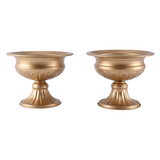 Metal Wedding Centerpieces Vase for Party Decoration, Trumpet Vase(Gold,2 PCS)