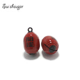 Enamel Lucky Lantern Jingle Bell Charms Pendant Decoration