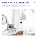 Metal Fans Light Pendant Beaded Pull Chain Ceiling Extender Pulls Decor
