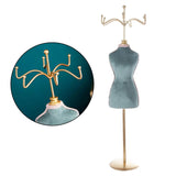 Metal Jewelry Mannequin for Necklace Women Girls