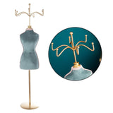 Metal Jewelry Mannequin for Necklace Women Girls