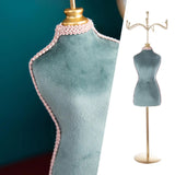 Metal Jewelry Mannequin for Necklace Women Girls