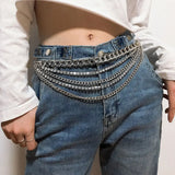 Metal Charm Bikini Waist Chain Women Belly Belt Jewelry