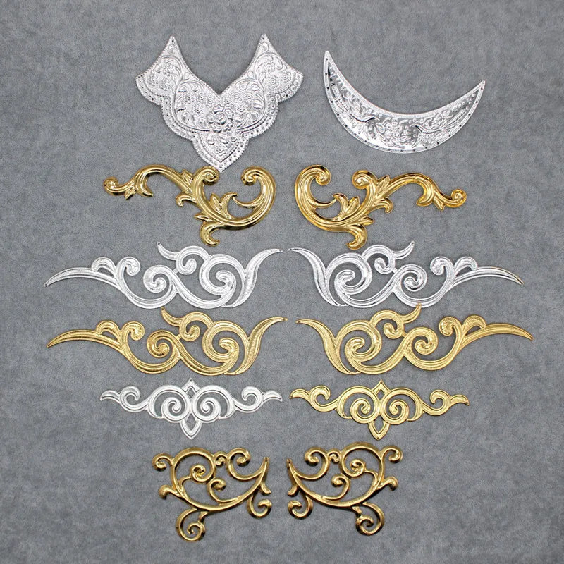 Metal Filigree DIY Stage Performance Bride Headdress Necklace Buddhism