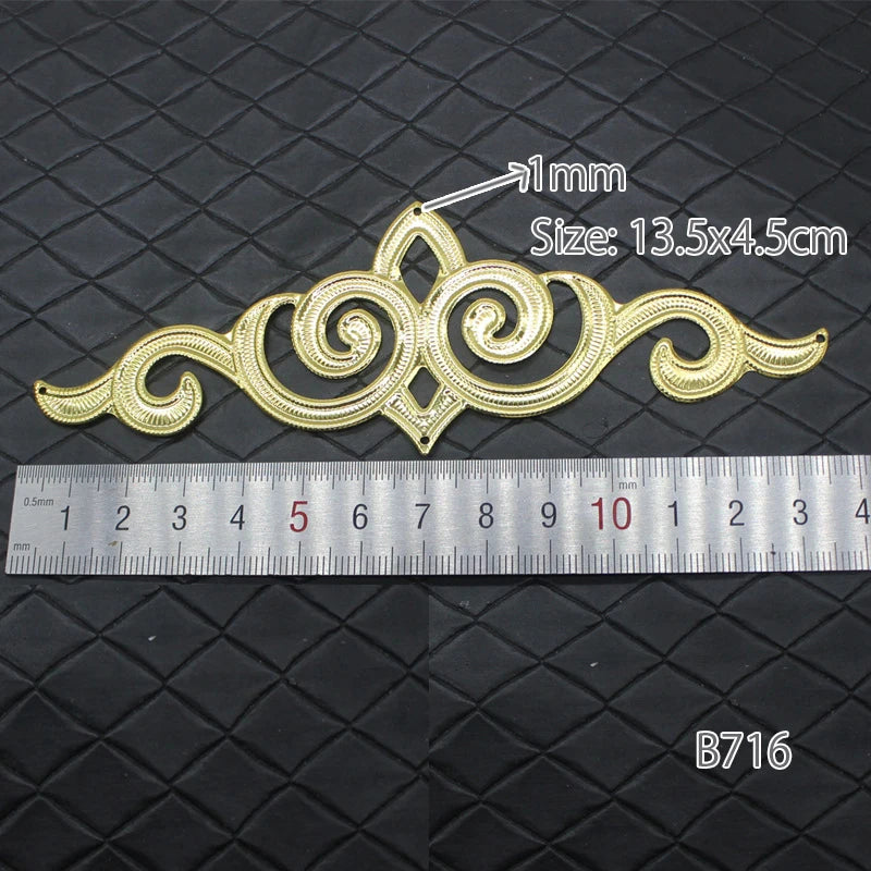 Metal Filigree DIY Stage Performance Bride Headdress Necklace Buddhism