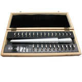 Metal Finger Gauge Ring Sizer Measuring Set HK US Mandrel Jewelry Tool