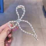 Pink Flower Hairpins Accessories Pearl Shark Clip Head Jewelry For Girls