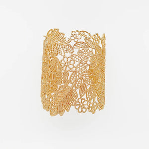 Metal Flower Leaf Plant Bracelet Bangle For Women Men Gift