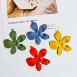 Metal Flower Shape Charms Earring Accessories Diy Jewlery Making Eardrop