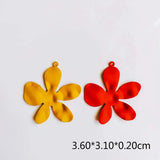 Metal Flower Shape Charms Earring Accessories Diy Jewlery Making Eardrop