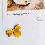 Metal Flower Charms Earring Accessories DIY Jewelry Making 8pcs
