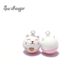 Metal Fortune Cat Bell Charms Necklace Bracelet Pendants