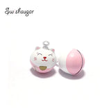Metal Fortune Cat Bell Charms Necklace Bracelet Pendants