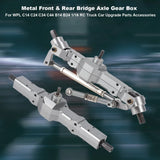 Metal Front & Rear Bridge Axle for 1/16 RC Truck Car Upgrade Parts