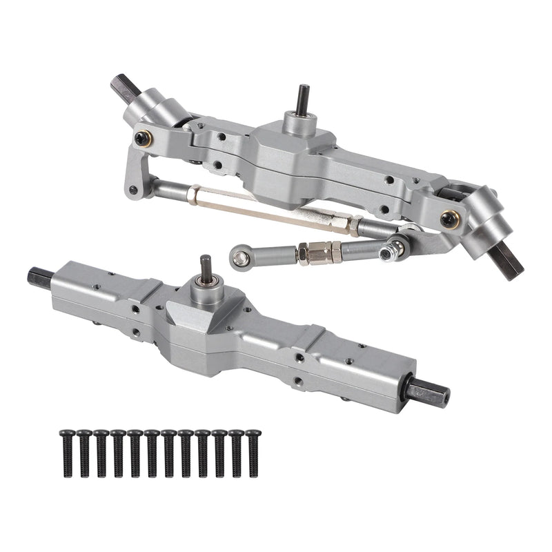 Metal Front & Rear Bridge Axle for 1/16 RC Truck Car Upgrade Parts