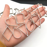 Metal Geometric Hollow Frame Mold for DIY Jewelry Making