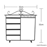 Metal Stud Jewelry Display Box Necklaces Earrings Organizer