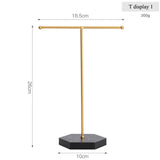 Wooden T-Shaped Jewelry Display Stand