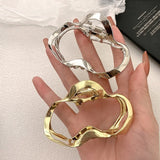 Vintage Metal Hair Claw Clips Geometric Hair Clamps