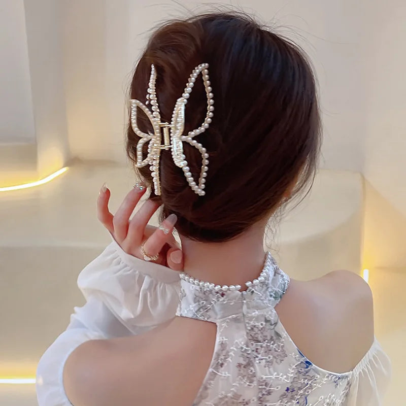 Silver Hair Claw Tassel Hairpin Punk Style Vintage Hair Clip