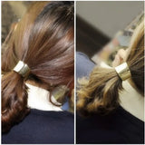 Metal Hair Ring Ponytail Rope Silver Hair Clip Elastic Hair Band