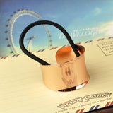 Metal Hair Ring Ponytail Rope Silver Hair Clip Elastic Hair Band