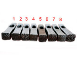 Metal Hammer With Flower Texture Jewelry Punch Printing Tool Silversmith Mallet