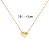Metal Heart Necklace Female Ins Scenery Face Jewelry